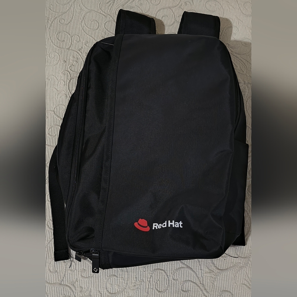 Red Hat Branded Samsonite Black Laptop Backpack Unisex